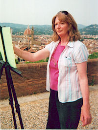 Therese McAlliste at Work in Florence